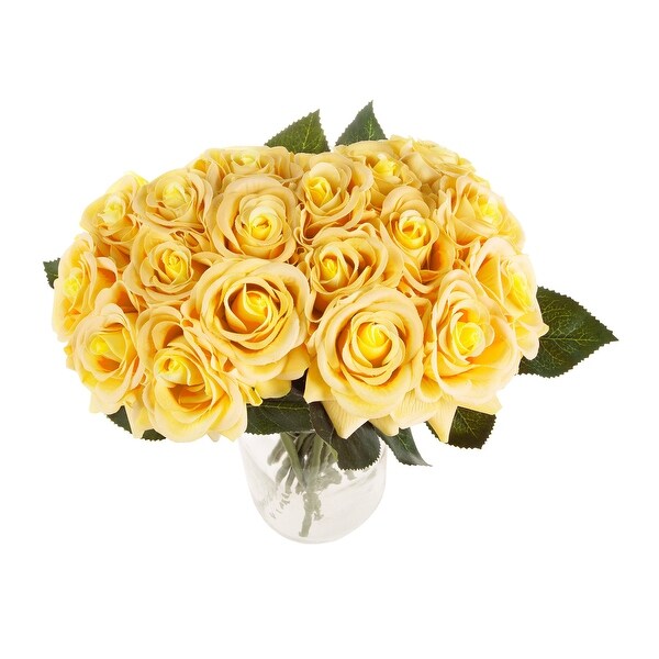 Pure Garden 18pcs Rose Artificial Flowers