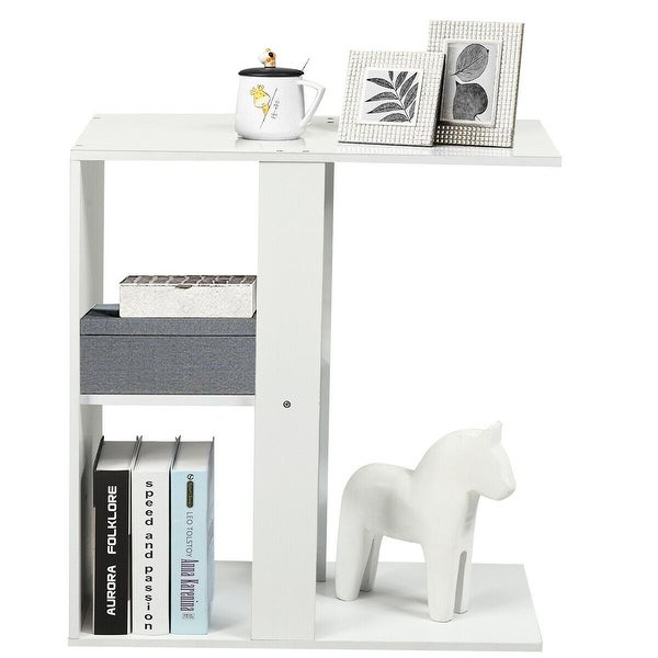 3-tier Side Table with Storage Shelf - 23.5