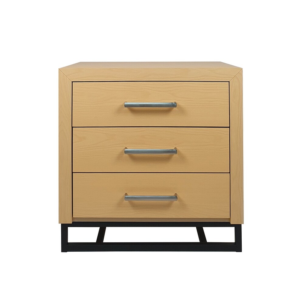 Beeson 3 Drawer Nightstand (Set of 2) by Christopher Knight Home