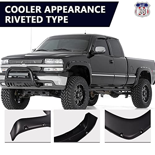 PIT66 Fender Flares Fit for 1999-2006 Chevy Silverado/GMC Sierra 78.0