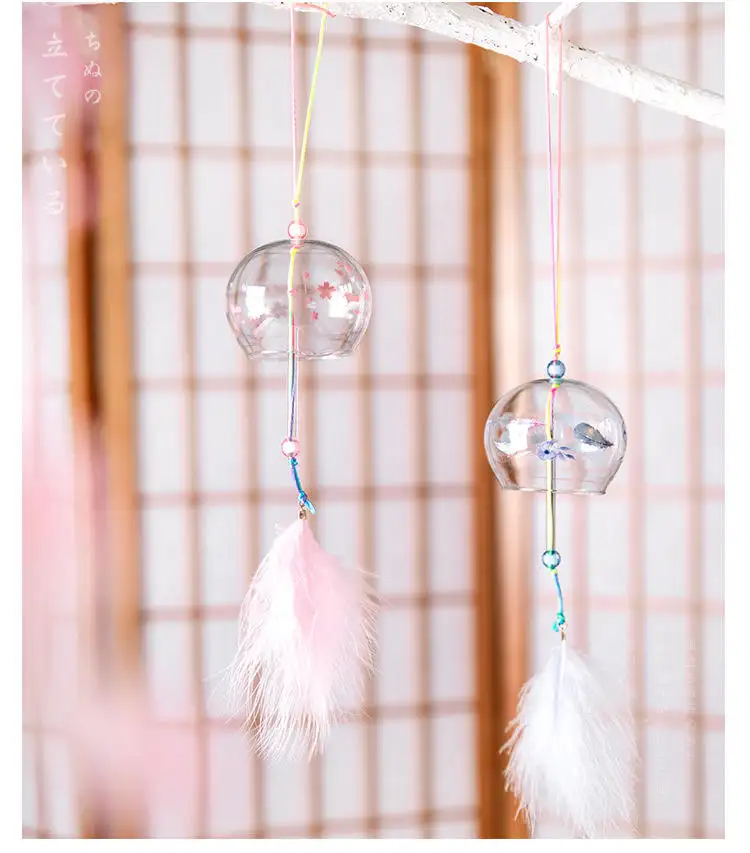 Transparent wind glass Japanese style firework chime small ornaments creative home decorations chime