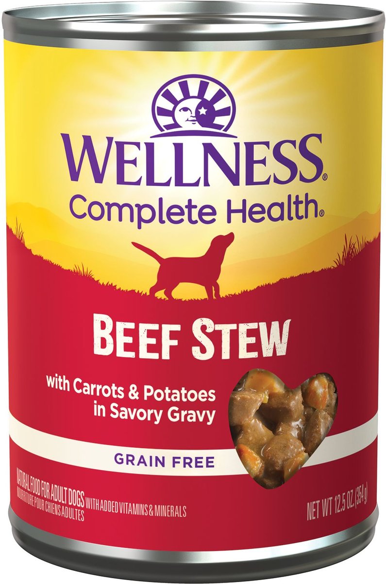 Wellness Beef Stew with Carrots and Potatoes Grain-Free Canned Dog Food