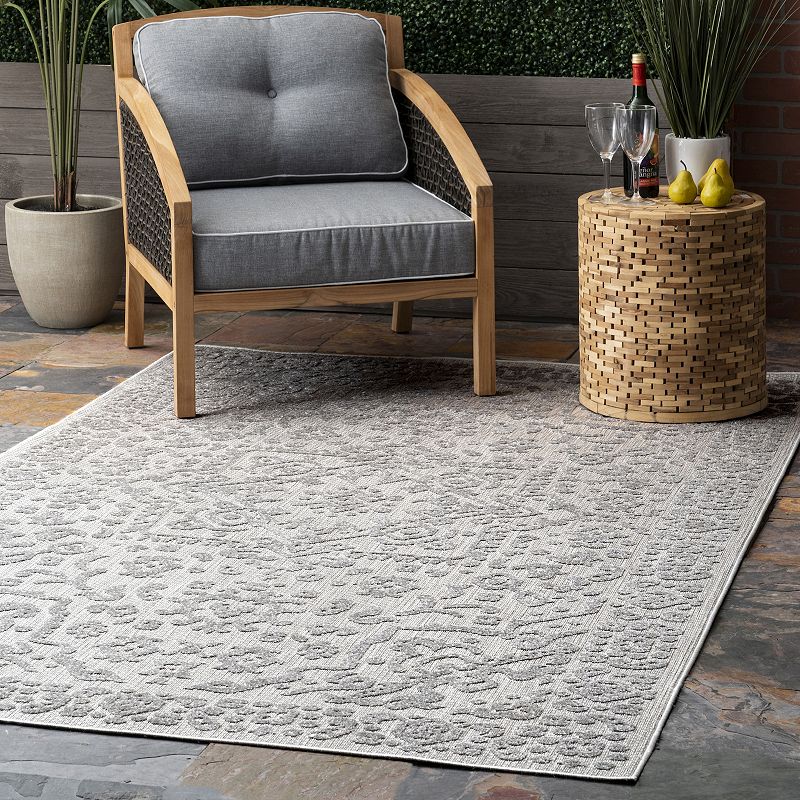 nuLoom Indoor/Outdoor Contemporary Celestial Area Rug