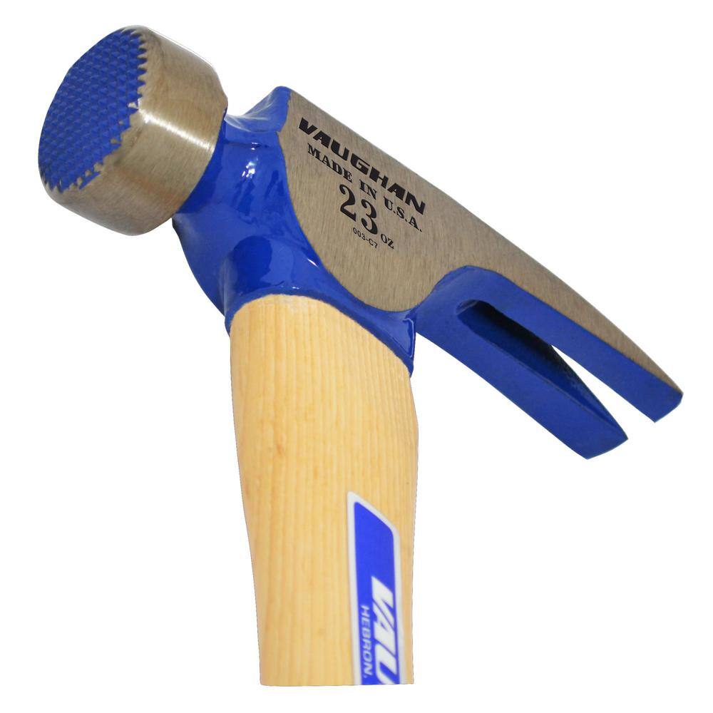 Vaughan 23 oz. Milled Face California Framing Hammer with 17 in. Hardwood Handle CF1