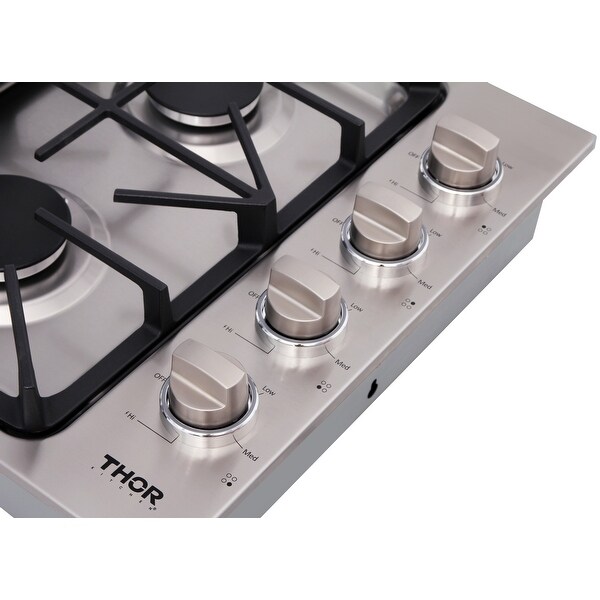 30 Inch Professional Drop-In Gas Cooktop with Four Burners