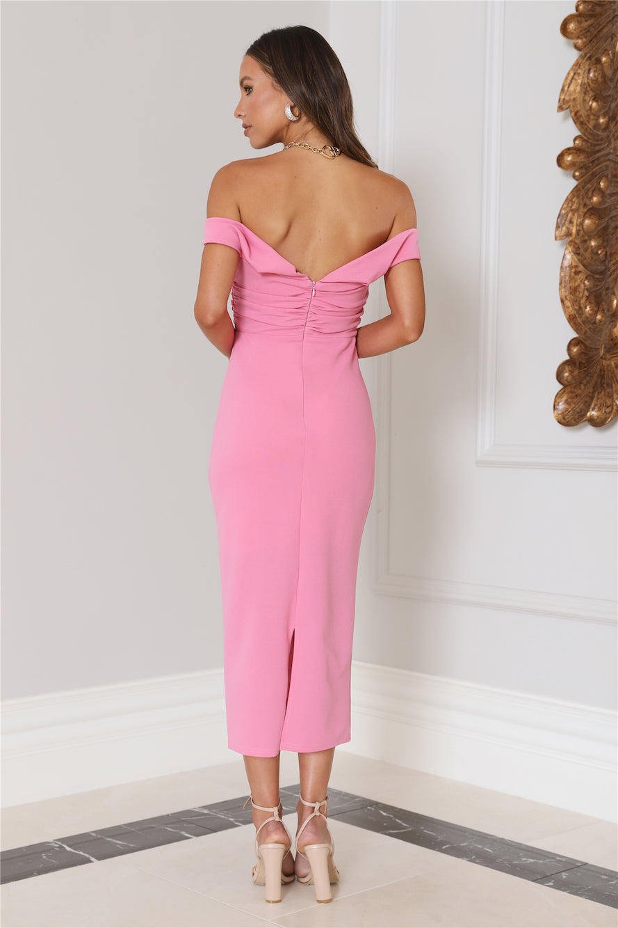 Bring The Style Midi Dress Pink