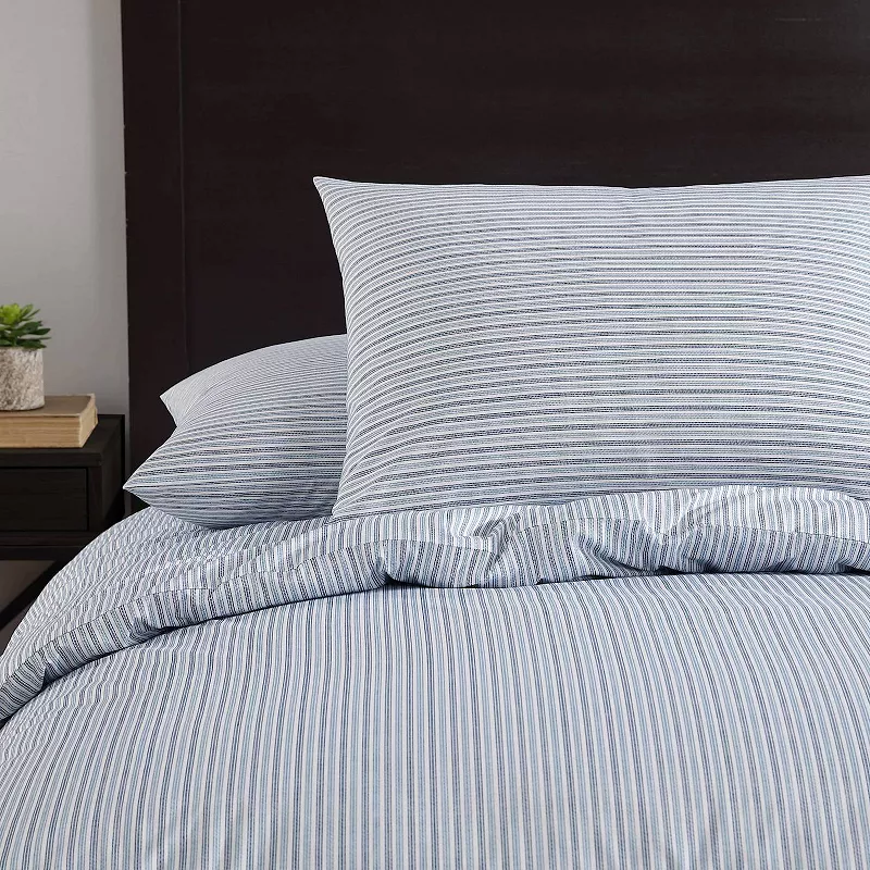 Eddie Bauer Ticking Stripe Duvet Set