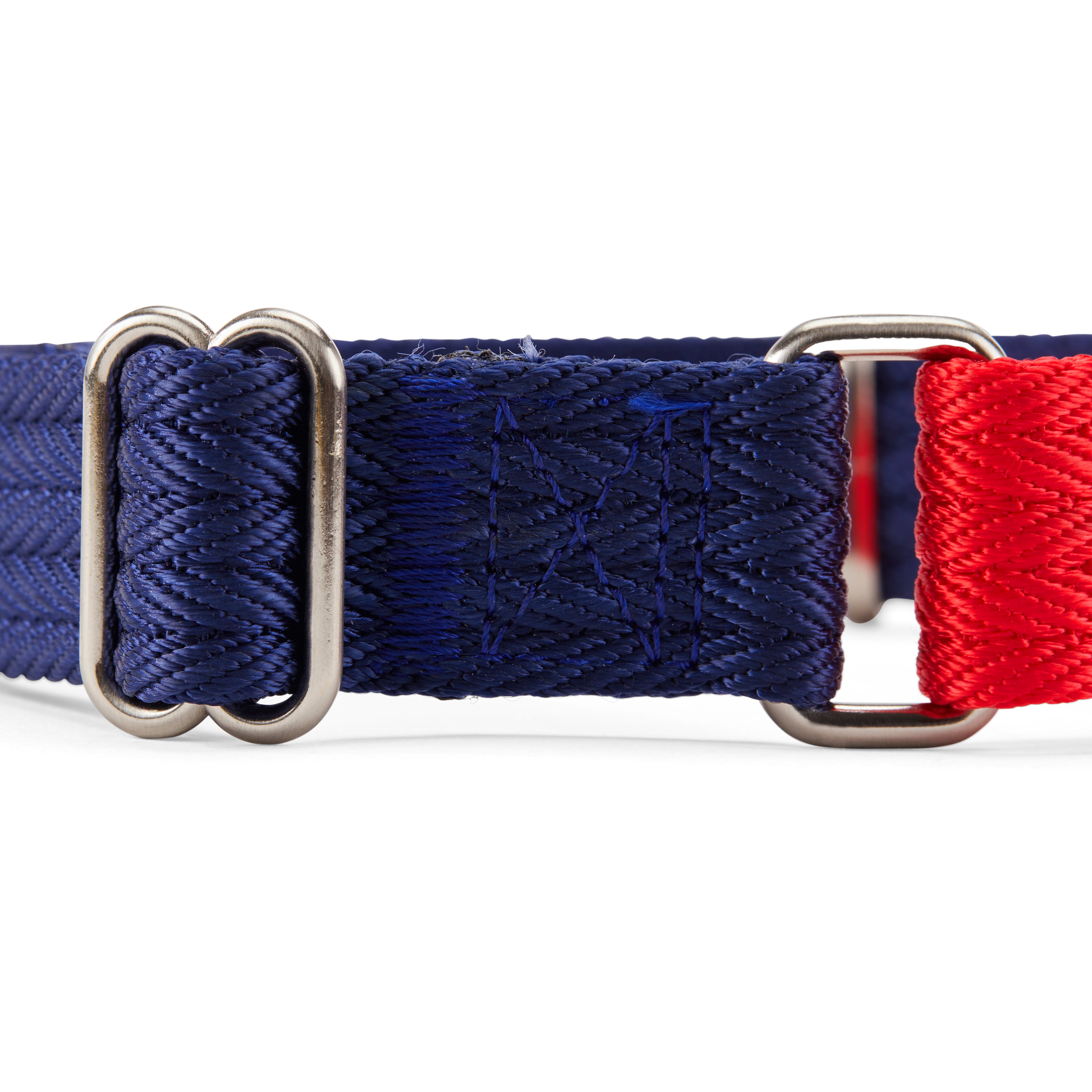 Good2Go Red and Blue Two Tone Martingale Dog Collar， Medium