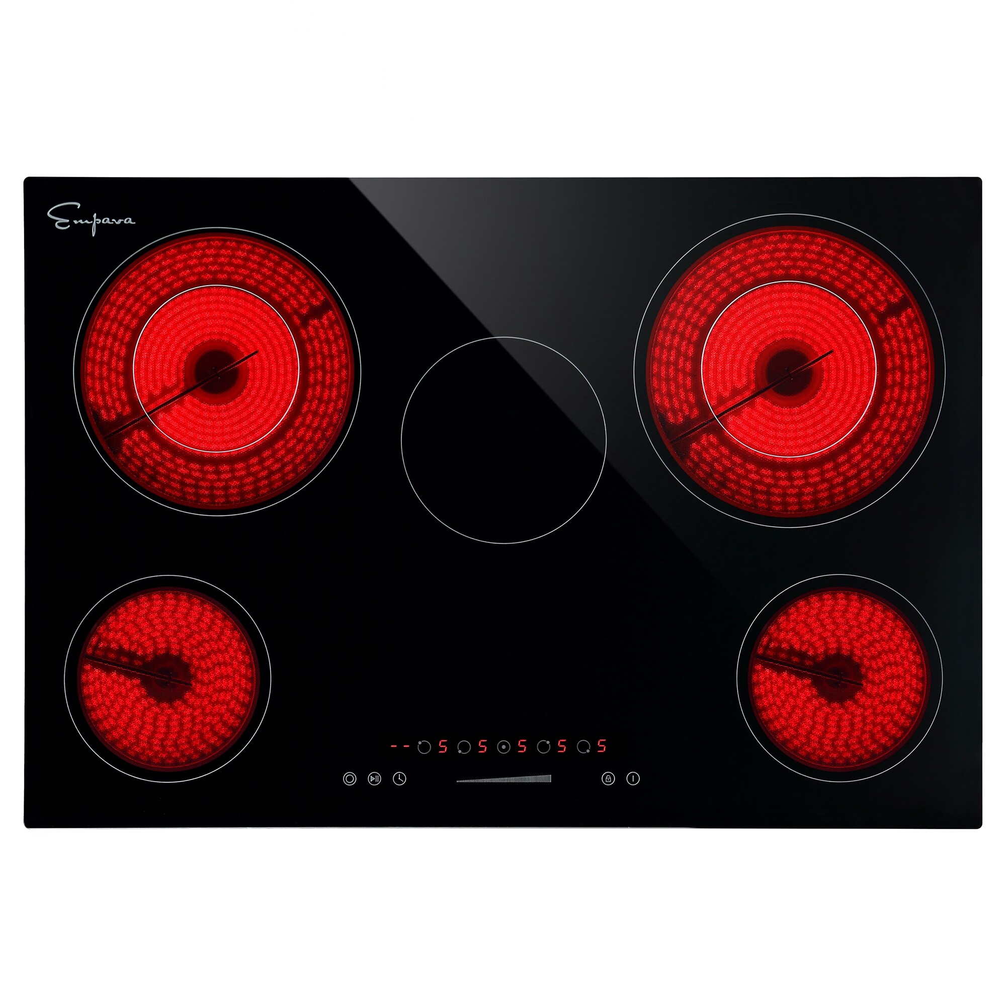 30-in 5 Elements Radiant Electric Cooktop with Keep Warm Element - 30