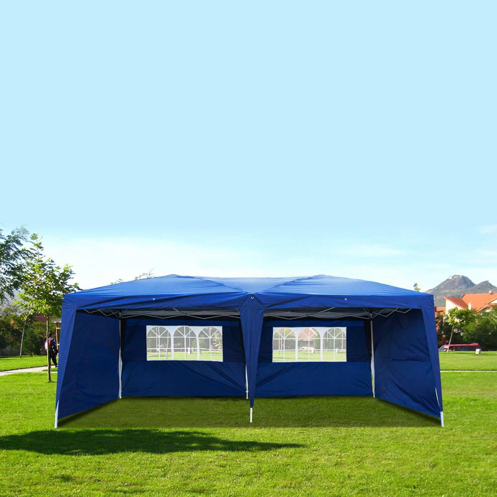 UBesGoo 10x20' Pop Up Canopy Party Tent Outdoor Folding Patio Shade Blue