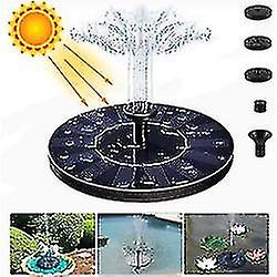 Water Fountain Solar Powered 16 Cm Black