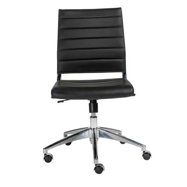 Axel Black Low Back Office Chair Without Armrests