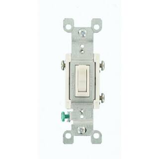 Leviton 15 Amp 3-Way COALR AC Quiet Toggle Switch White R62-02653-02W