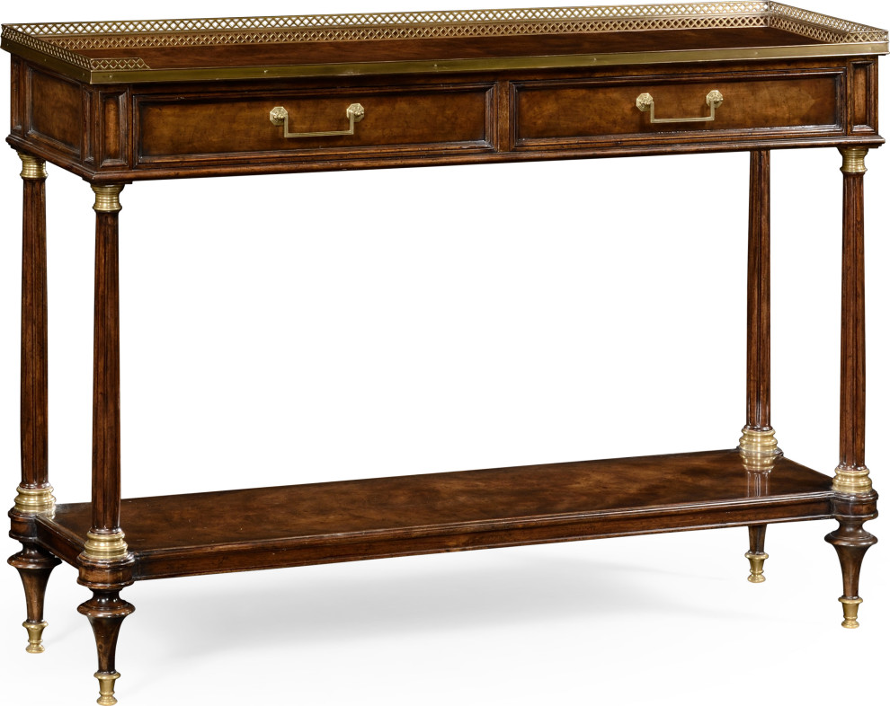 Knightsbridge French Style Mahogany Console   Traditional   Console Tables   by HedgeApple  Houzz