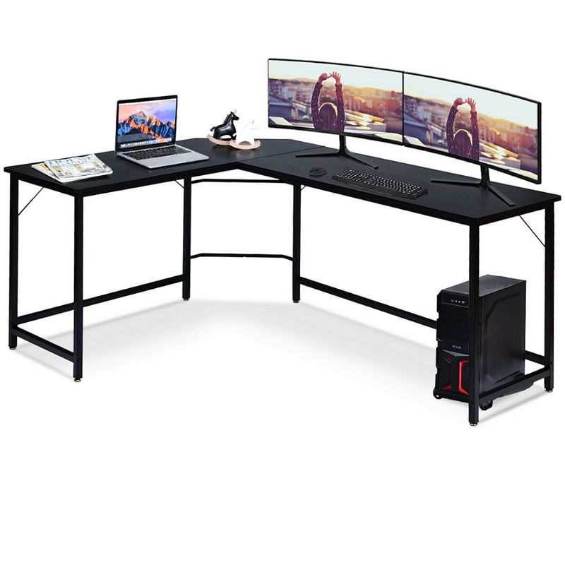 L Shaped Desk Corner Computer Desk PC Laptop Gaming Table Workstation