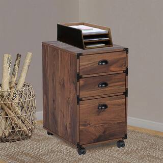 SAINT BIRCH Bombay Walnut 3-Drawer Lateral File Cabinet SBBX4300MFWN