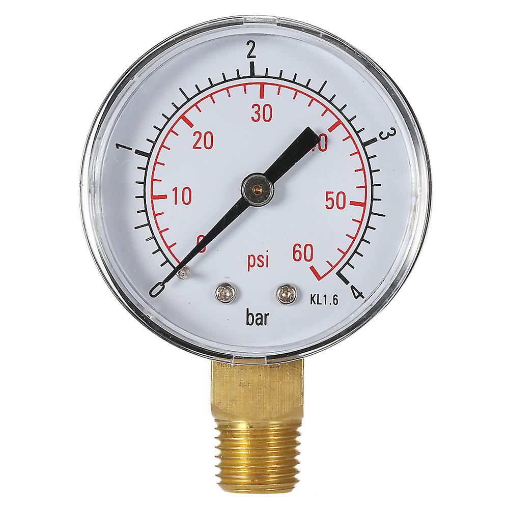 50mm 0~60psi 0~4bar Pool Filter Water Pressure Dial Hydraulic Pressure Gauge Meter Manometer 1/4