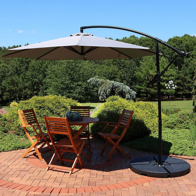 Sunnydaze 9' Cantilever Offset Patio Umbrella With Crank