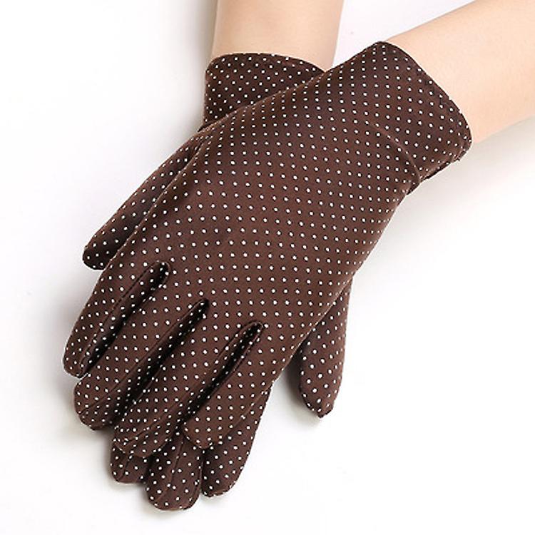 3pcs Gloves With Finger Polka Dot Gloves Ladies Breathable