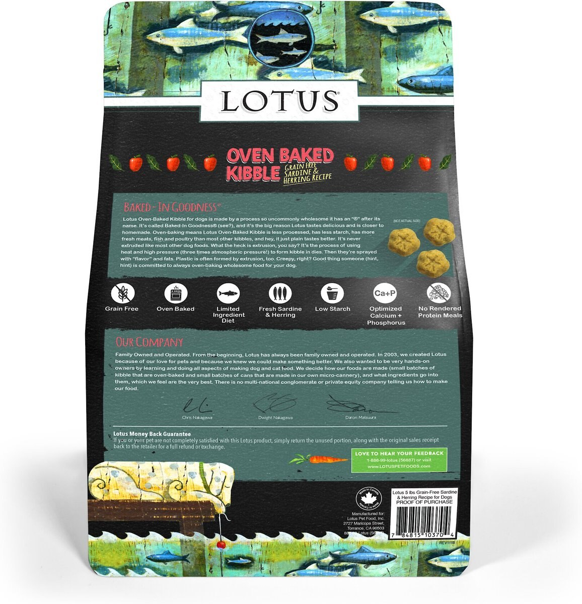 Lotus Oven-Baked Grain-Free Sardine and Herring Recipe Dry Dog Food