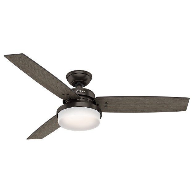 Sentinel Ceiling Fan With Remote includes Energy Efficient Light Hunter