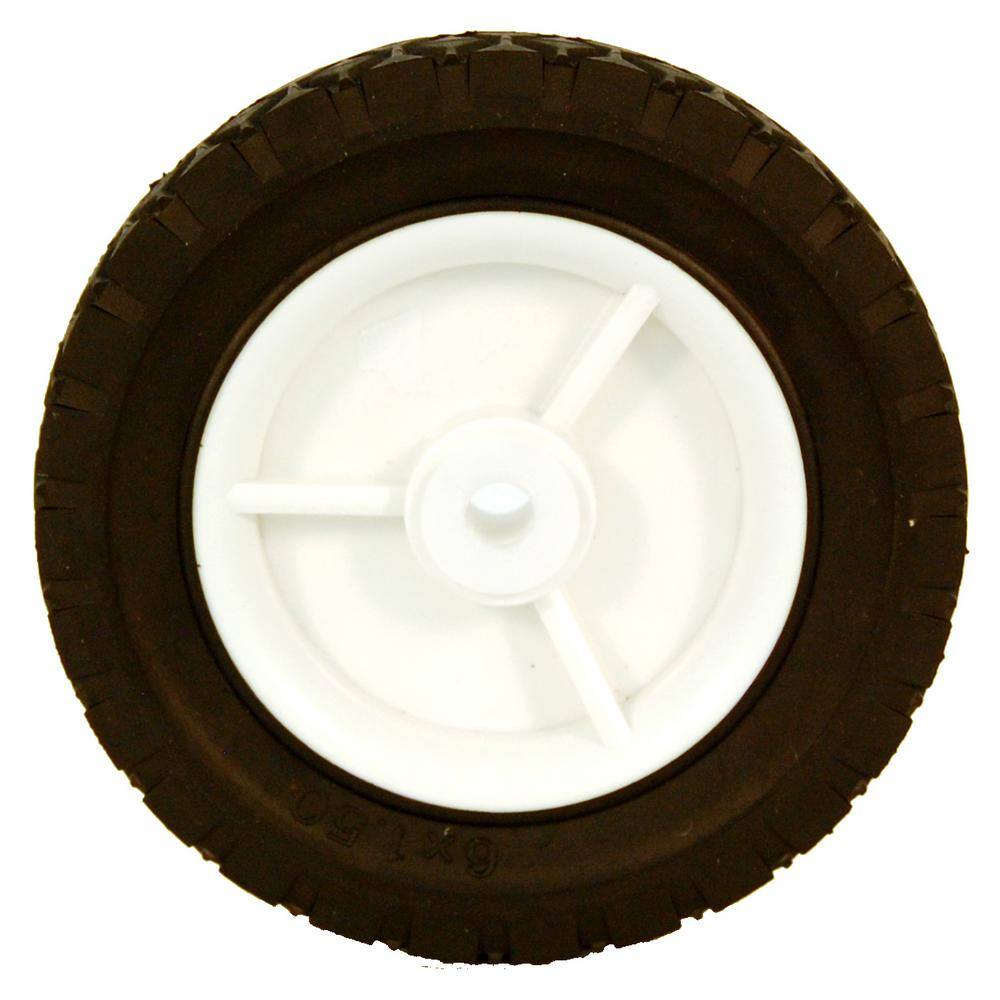 Powercare 6 in. x 1.5 in. Universal Plastic Wheel for Lawn Mowers 460435