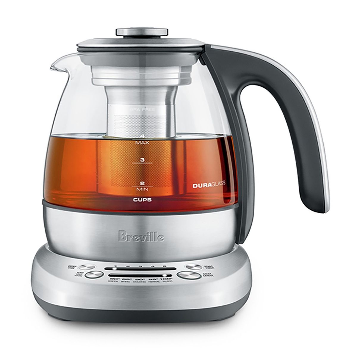 Breville Smart Tea Infuser Compact Silver Tea Maker