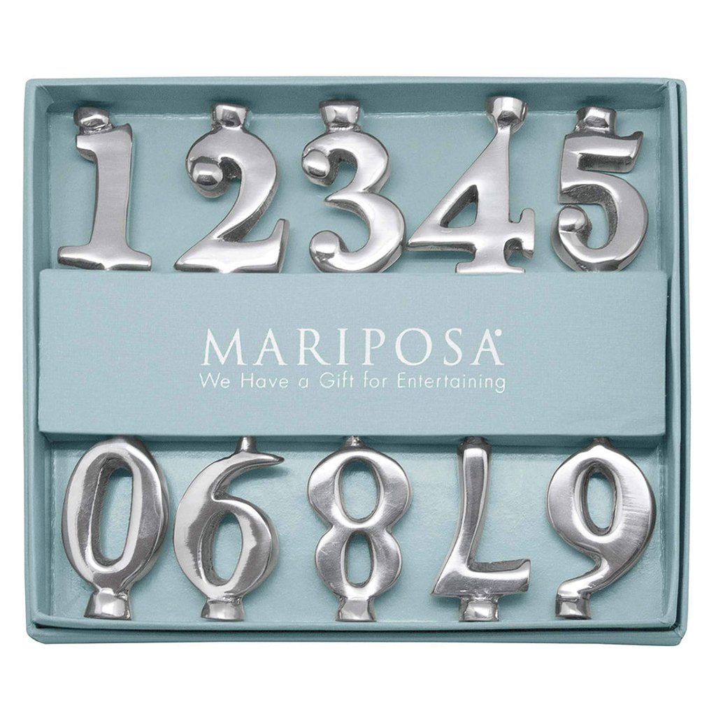 Mariposa  Candle Number Holder Set