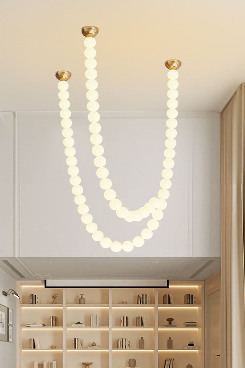 Pearl Necklace Balls Chandelier