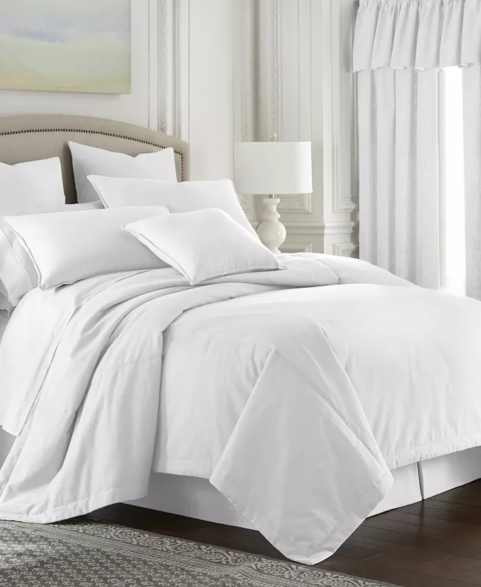 Colcha Linens Cambric White Duvet Cover-King