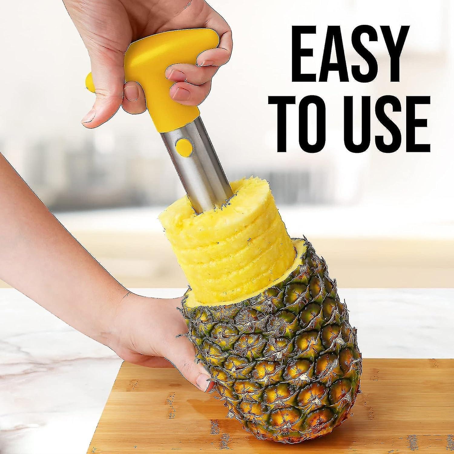 Kitchen Pineapple Corer And Planer Tool - Stainless Steel Pineapple Cutter For Easy Removal And Cutt