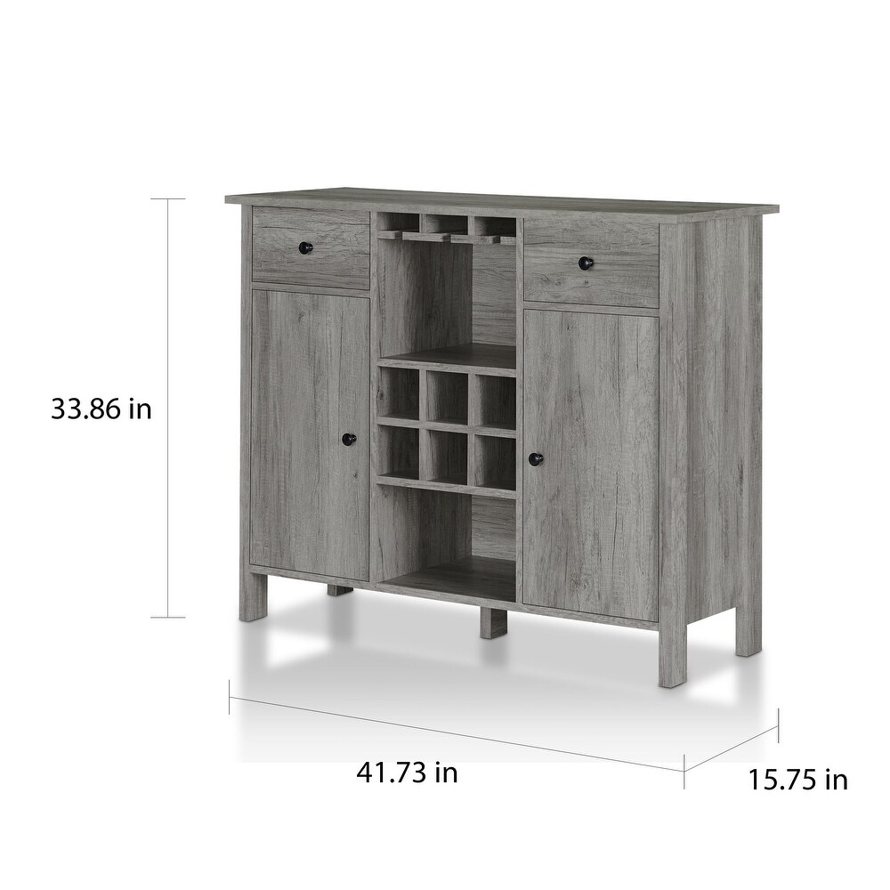 Furniture of America Madrid Contemporary 5 shelf Buffet