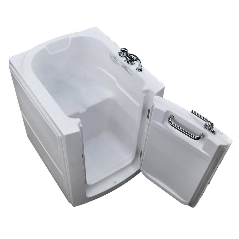 Universal Tubs HD Series 38 in. Right Swinging Door Walk-In Soaking Bath Tub with Right Swinging Door in White HD3238RWS