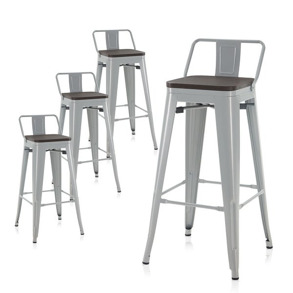 BELLEZE 24 / 30 Seat Height Metal Barstools， 46 Selections Available