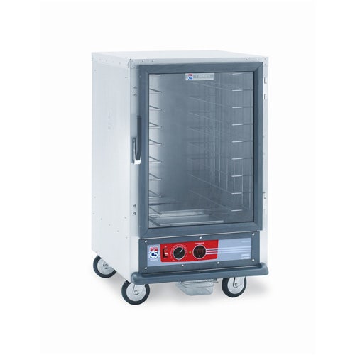 Metro C515-HFC-4 - C5 1 Series Heated Holding Cabinet， Mobile， 1/2 Height， Non-Insulated