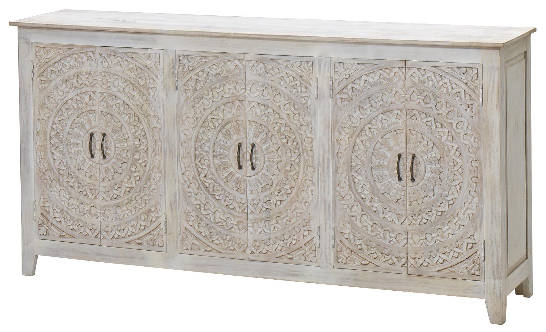 Carved Lace Sideboard 94 6-Door