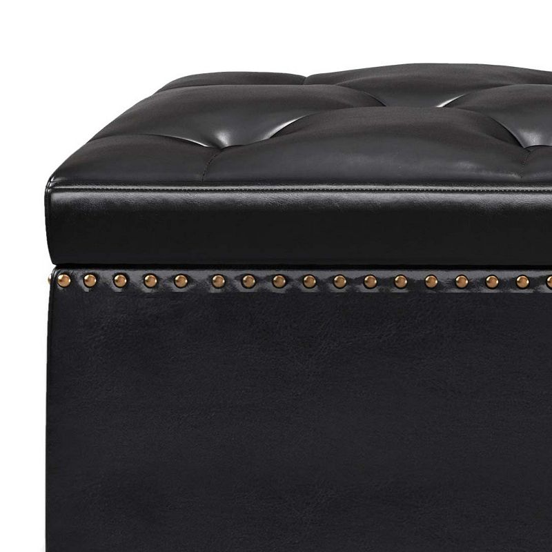 Simpli Home Heatherton Storage Ottoman