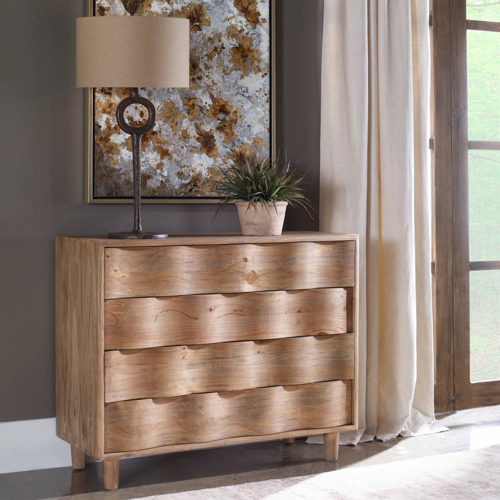 Uttermost Crawford Light Oak Accent Chest   Modern   Accent Chests And Cabinets   by Zin Home  Houzz