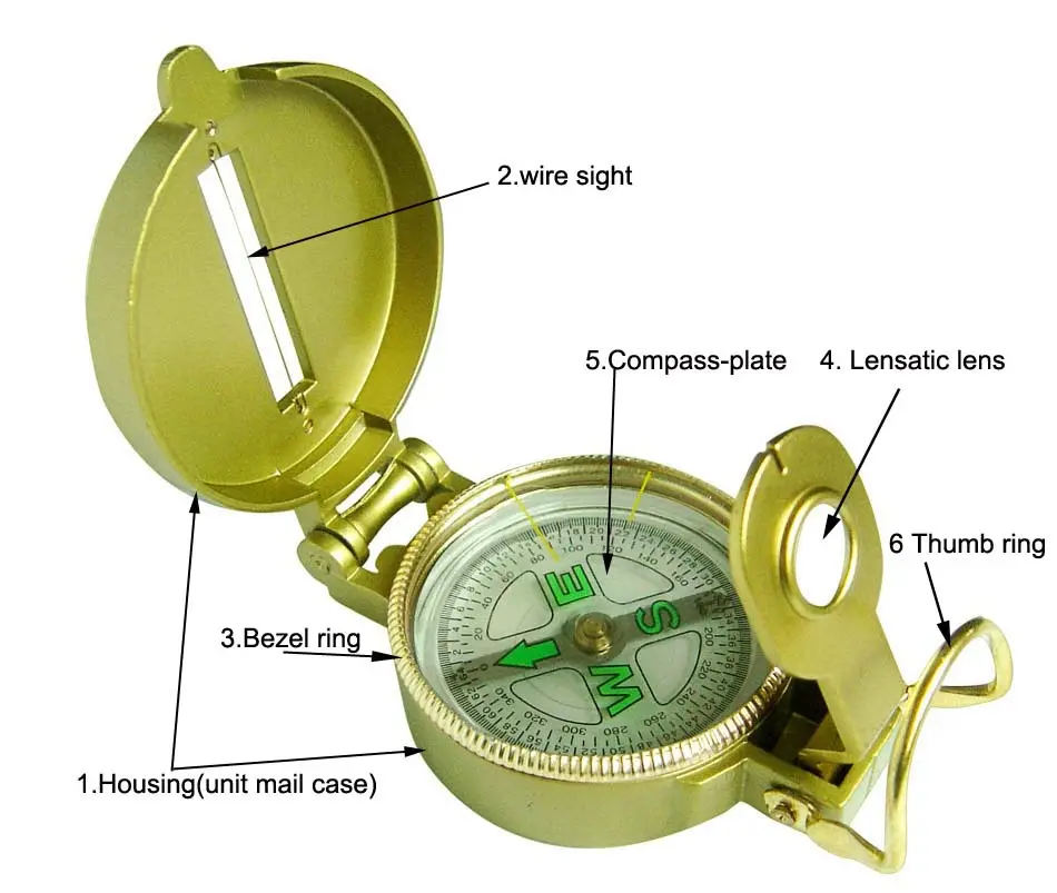 High quality camping hiking portable compass for outdoor survival