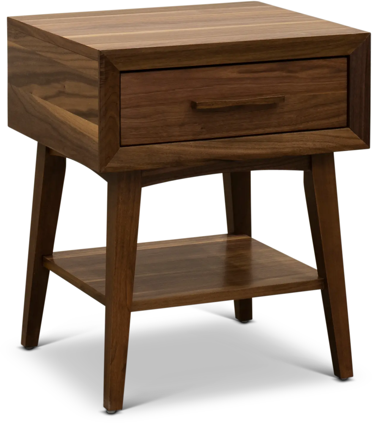 Venice Light Walnut Side Table