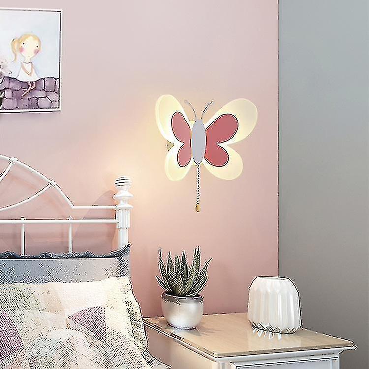 14w Creative Led Children's Room Wall Lamp Cartoon Butterfly Wall Lamp Bedside Lamp(warm Light)