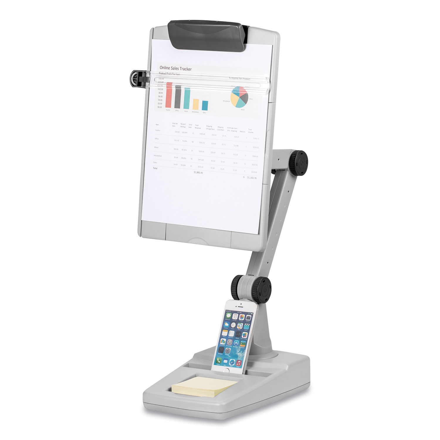 Flex Arm Weighted Base Copyholder by Fellowesandreg; FEL21128