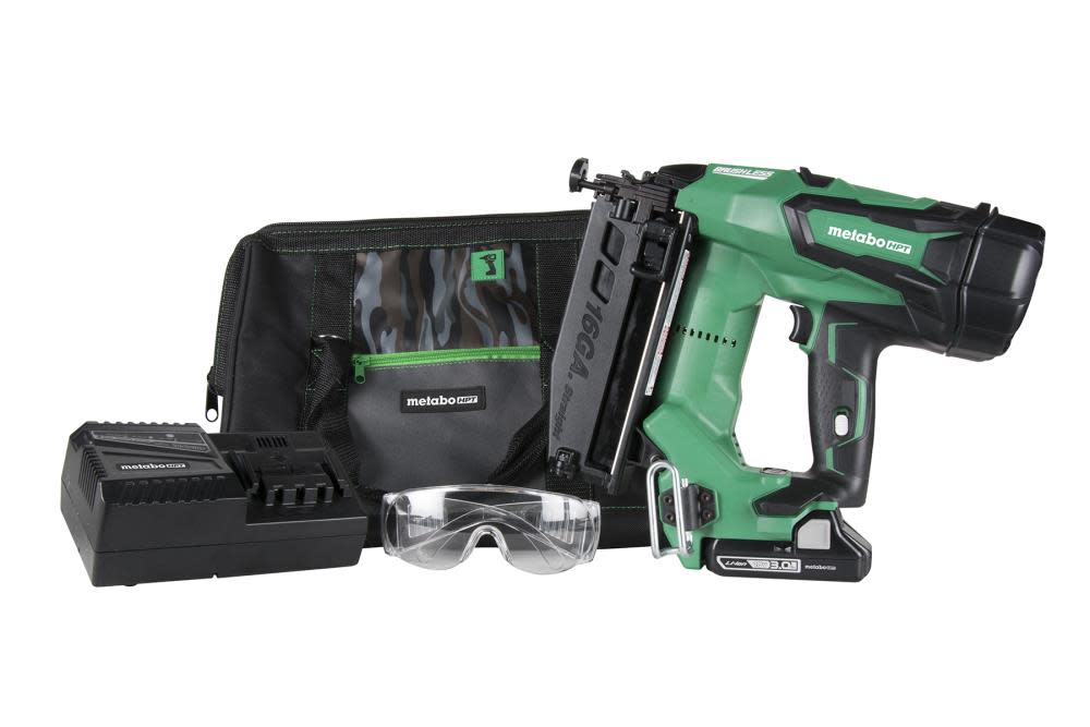 Metabo HPT 18V Brushless Li-ion 16 Gauge Straight Finish Nailer ;