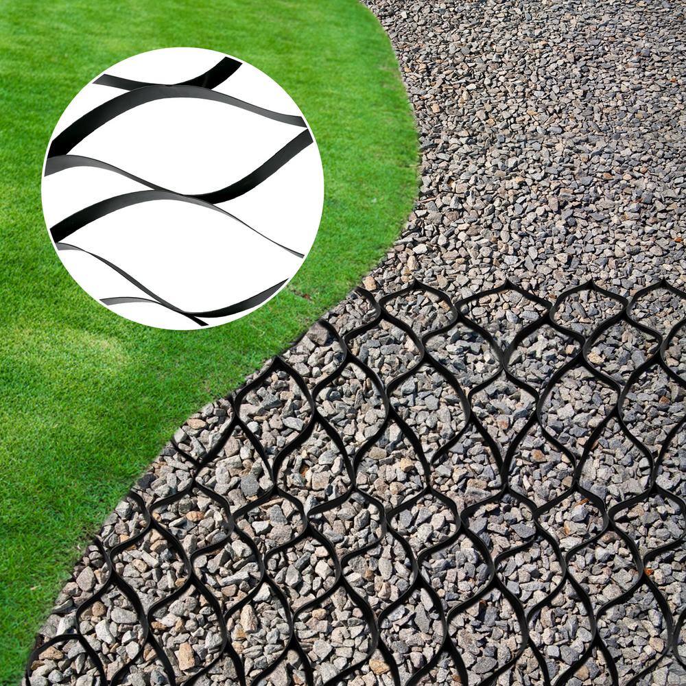 VEVOR Gravel Grid 9 ft. W x 17 ft. L x 2 in. H Geocell Ground Grid 1885 LBS Per Sq Patio Ground Grid Paver for Slope Driveways TGGS22CM-H5000001V0