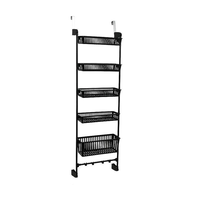 Household Essentials Over-the-Door 5-Basket Storage Rack