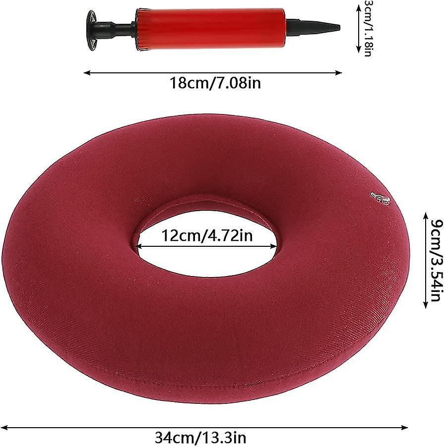 3pcs Donut Cushion Seat Portable Seat Coccyx Tailbone Pillow， Hemorrhoid Pillow Seat Ring， Inflatabl