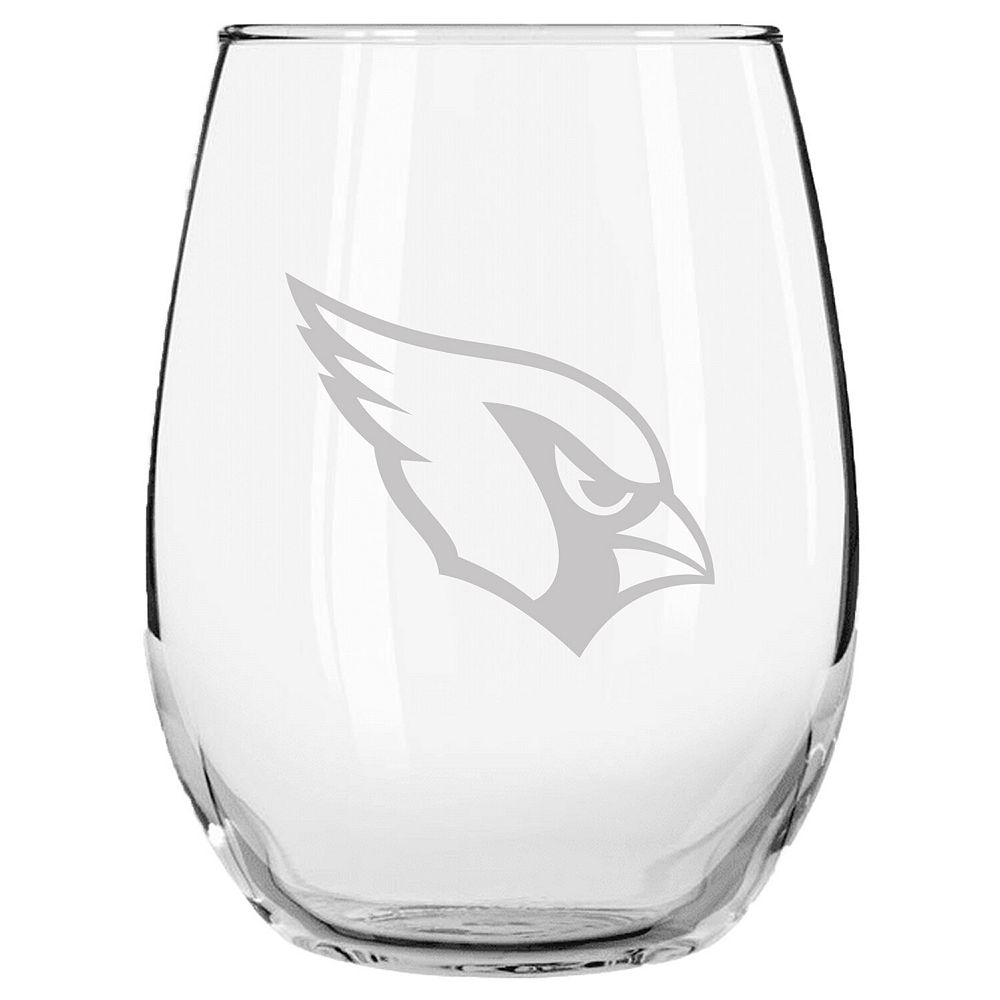 Arizona Cardinals 15oz. Etched Stemless Glass Tumbler