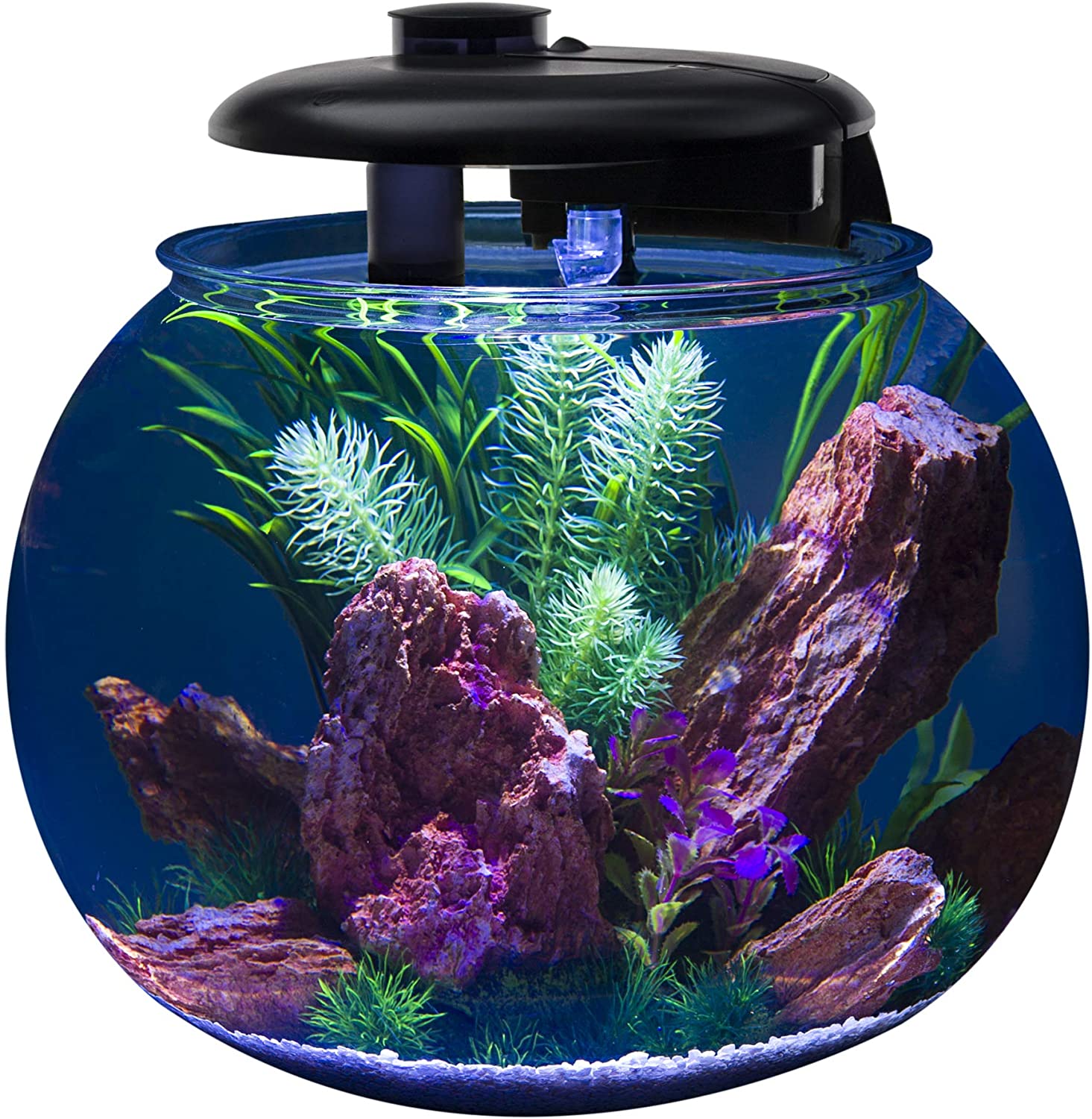 Penn-Plax AquaSphere 360 Polycarbonate Bowl-Shaped Aquarium for Fish– 14 Gallons