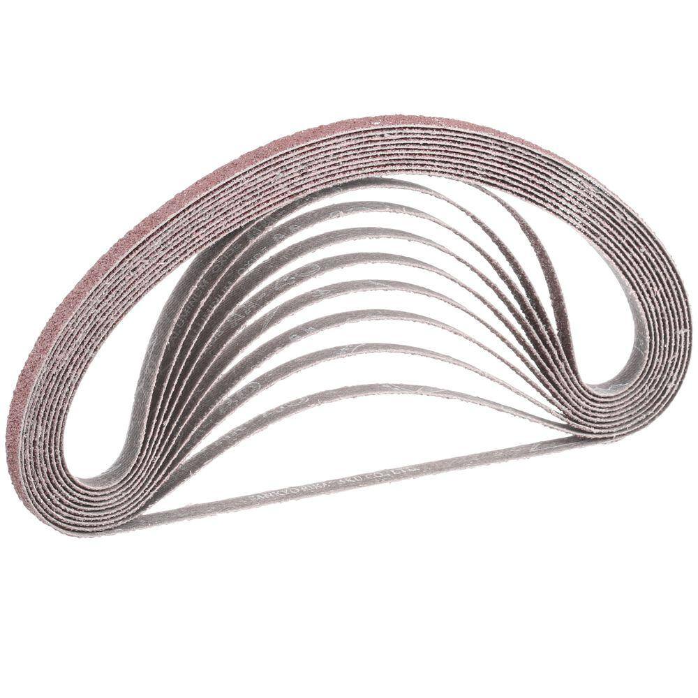 Makita 38 in. x 21 in. 40-Grit Abrasive Belt (10-Pack) for use with 38 in. x 21 in. Belt Sander A-34447