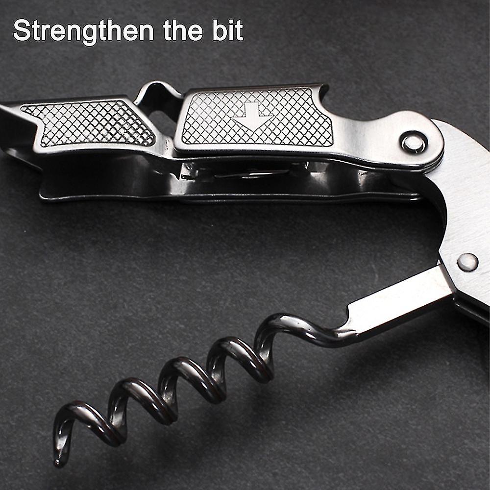 Waiter Corkscrew Bottle Opener - All-in- Sturdy Steel